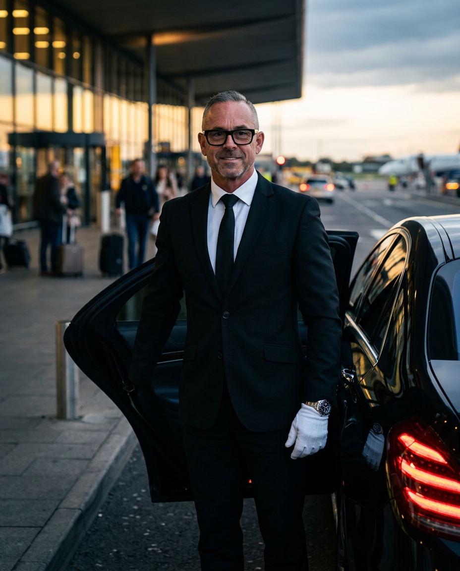 Chauffeur at airport